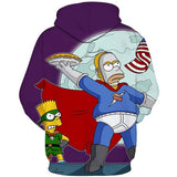 The Simpsons Hoodie Simpson 3D Digital Printing Personality Sweater