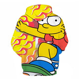The Simpsons Hoodie 3D Digital Printed Loose Sweatshirt