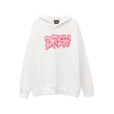 Justin Bieber Drew House Smiley Face Dissolved Letters Printed Hoodie Female Loose BF Style Casual