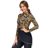 Burkini Swimwear Muslim Fashion Outfits Zipper Swimsuit