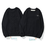 Off White Sweatshirts Long Sleeve round Neck Neck Sweater Autumn and Winter Off Patch Arrow round Neck Pullover