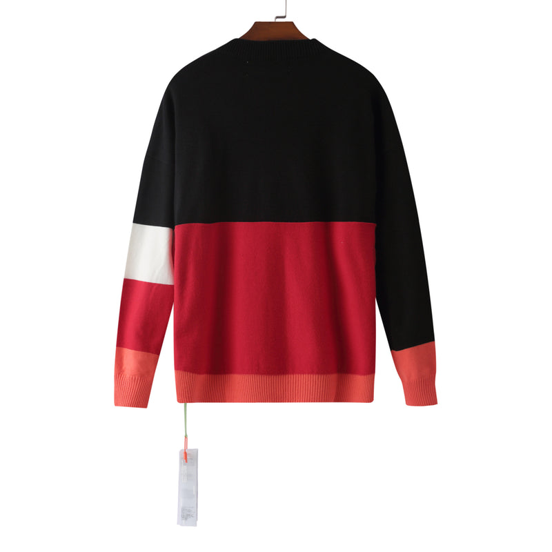 Off White Winter Sweaters Autumn and Winter Long-Sleeved Sweater