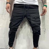Mens Sweatpants Men's Casual Pants Personality Sports Cargo Pants plus Size Loose Fitness