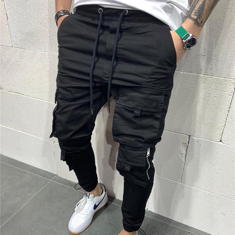 Mens Sweatpants Men's Casual Pants Personality Sports Cargo Pants plus Size Loose Fitness