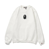 Shark Print Sweatshirts Printed Letter Fleece-Lined Crew Neck Sweater Men's and Women's Jacket