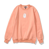 Shark Print Sweatshirts Printed Letter Fleece-Lined Crew Neck Sweater Men's and Women's Jacket