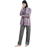 Burkini Swimwear Muslim Fashion Outfits Printed Muslim Swimsuit Conservative Sportswear Swimming Suit