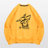 Men and Women Pokemon Pikachu Hoodie Pokémon round Neck Sweater