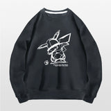 Men and Women Pokemon Pikachu Hoodie Pokémon round Neck Sweater