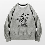 Men and Women Pokemon Pikachu Hoodie Pokémon round Neck Sweater