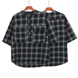 Fog T shirt Short Sleeve Plaid Pullover Leisure Fear Of God
