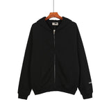 Fog Fear Of God Essentials Hoodie Tops Spot Letter Print Sweatshirt Long Terry Zipper Cardigan Sweater High Street Hooded Fear Of God