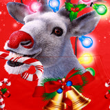 Ugly Christmas Sweater 3D Elk Digital Printed Hood Pullover Sweater