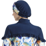 Burkini Muslim Swimwear Printed Slim Sun Protection Three-Piece Set Swimsuit