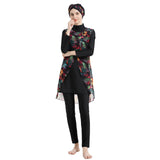 Burkini Swimwear Muslim Fashion Outfits Printed Sunscreen Swimsuit for Women