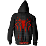Men Spider Hoodie Autumn And Winter Spider-Man Zipper Hooded Sweater Slim Fit