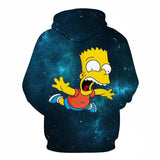 The Simpsons Hoodie 3D Digital Printing Casual Creative round Neck Sweater