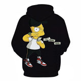The Simpsons Hoodie 3D Digital Printing Casual Long-Sleeved Hooded Sweater