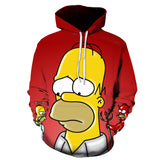 The Simpsons Hoodie Casual Long-Sleeved Hooded Sweater