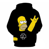 The Simpsons Hoodie 3D Digital Printing Casual Long-Sleeved Hooded Sweater