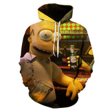 The Simpsons Hoodie 3D Digital Printing Cartoon Sweater