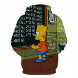 The Simpsons Hoodie 3D Digital Printing Loose-Fitting Casual Pullover