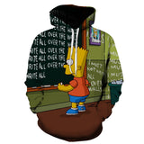 The Simpsons Hoodie 3D Digital Printing Loose-Fitting Casual Pullover