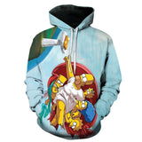 The Simpsons Hoodie 3D Digital Printing Leisure Sports Sweater