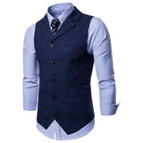 Tuxedo Vests Men Suit Vest Men's Fall Casual Vest