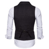 Tuxedo Vests Men Suit Vest Men's Fall Casual Vest