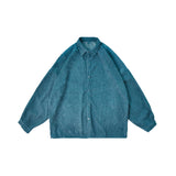 Corduroy Patch Jacket Autumn Winter Shirt Men's Loose Student Casual Jacket Shirt