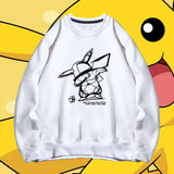 Men and Women Pokemon Pikachu Hoodie Pokémon round Neck Sweater