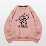 Men and Women Pokemon Pikachu Hoodie Pokémon round Neck Sweater