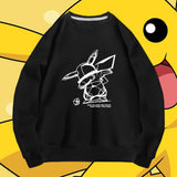 Men and Women Pokemon Pikachu Hoodie Pokémon round Neck Sweater