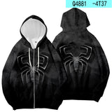 Men Spider Hoodie Autumn And Winter Spider-Man Zipper Hooded Sweater Slim Fit