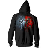 Men Spider Hoodie Autumn And Winter Spider-Man Zipper Hooded Sweater Slim Fit