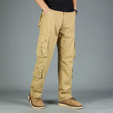 Baggy Cargo Pants for Men Spring and Autumn Overalls Men's Casual Pants Loose Straight Trousers Multi-Pocket Pants