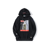 Shark Print Hoodie Camouflage Suspender Skirt Brushed Hoody Men's and Women's Hoodies