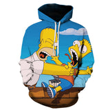 The Simpsons Hoodie 3D Digital Printed Hoodie Casual Sweatshirt