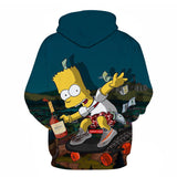The Simpsons Hoodie 3D Digital Printing Cartoon Sweater