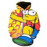 The Simpsons Hoodie 3D Digital Printed Loose Sweatshirt
