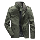 Tactics Style Men Outdoor Windproof Coat Men Casual Jacket Spring and Autumn Clothing Stand Collar plus Size Loose Casual Jacket