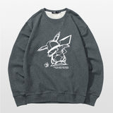 Men and Women Pokemon Pikachu Hoodie Pokémon round Neck Sweater