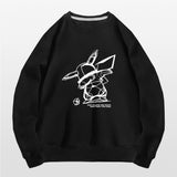 Men and Women Pokemon Pikachu Hoodie Pokémon round Neck Sweater