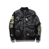 BAPE Varsity Jacket Embroidered Leather Jacket Baseball Uniform Autumn and Winter Men's Clothing