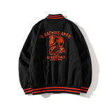 BAPE Varsity Jacket Striped Jacket Baseball Uniform Jacket Men and Women