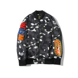 BAPE Varsity Jacket Embroidered Camouflage Baseball Jacket Spring and Autumn Leisure Coat