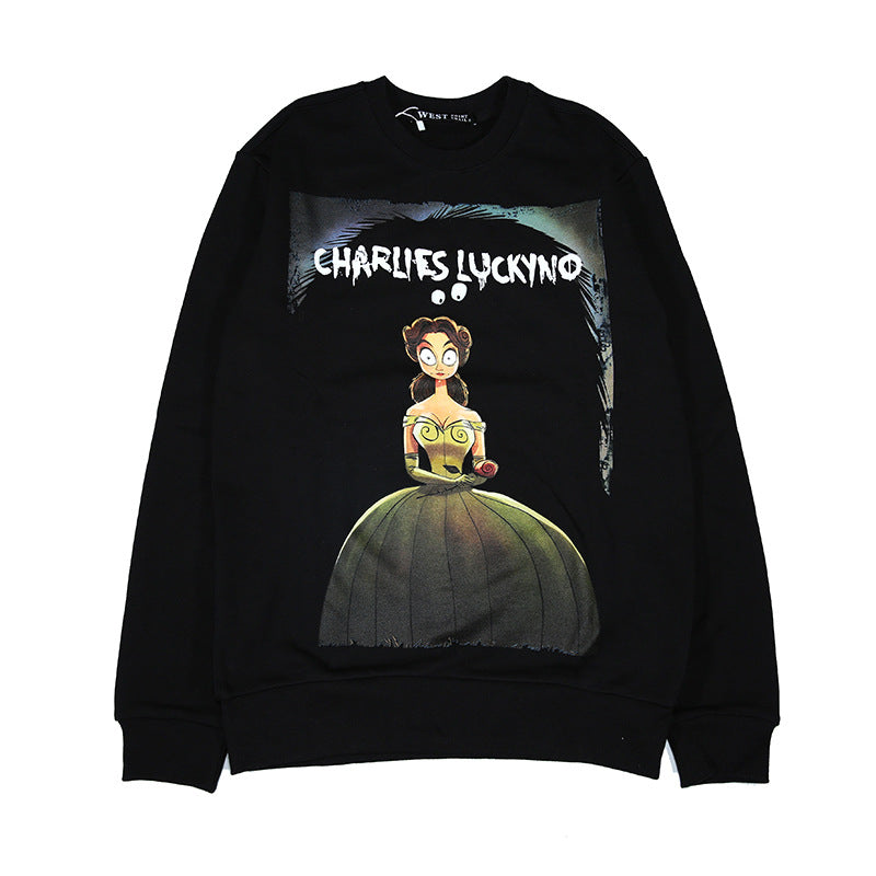 Charlie Luciano Hoodie Grimms Fairy Tales Series Cinderella Cotton Loose