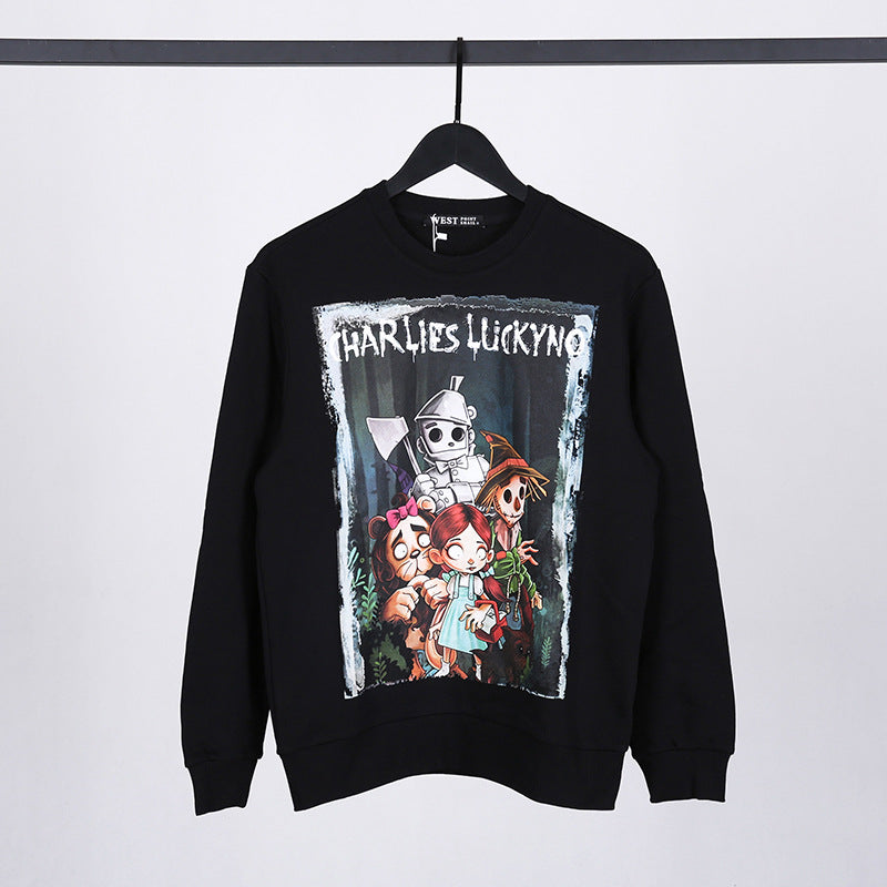 Charlie Luciano Hoodie Adventure Team Sweater Cotton Loose