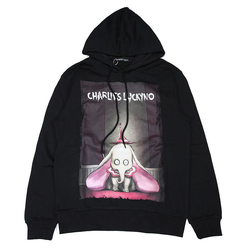 Charlie Luciano Hoodie Dumbo Sweater Cotton Autumn And Winter Clothing Loose